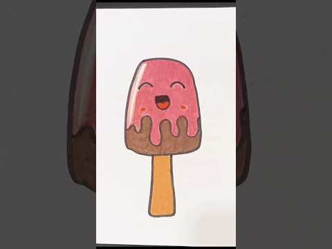 Menggambar Doodle ice cream #drawingtutorial #doodle #menggambar