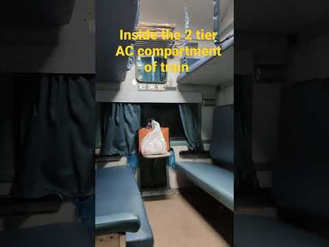 This is how a 2 tier AC coach of Indian Railways looks like