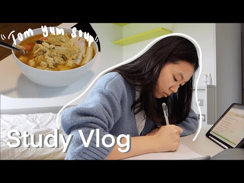 𝗜𝗘 𝟭𝟮｜Study Vlog📖📚、冬陰湯麵🍜｜愛爾蘭留學