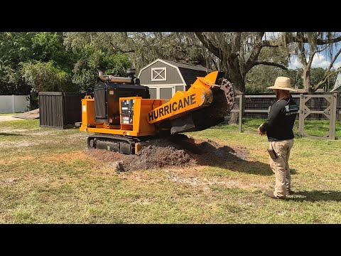 Stump Grinding With a Robotic Stump Grinder | Super Cool