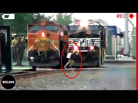 200 Shocking Train Moments Of Luckiest People Caught On Camera!