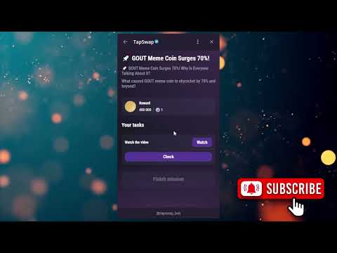 🚀 GOUT Meme Coin Surges 70%! | Tapswap Code | 🚀 GOUT Meme Coin Surges 70%! Why Is Everyone Talking