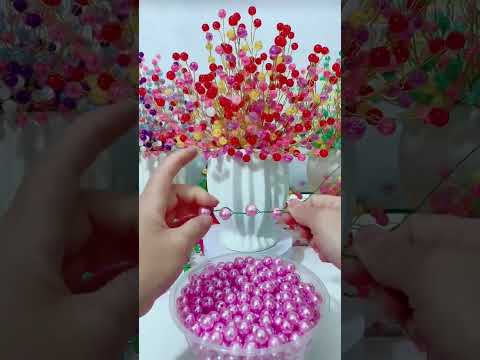 Handmade diy and beads flowers #handmade #diy #beads #gift #handmadegifts  #diybeads #homedecor