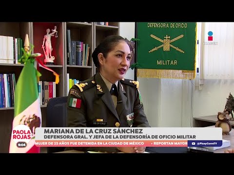 Mariana de la Cruz se convierte en la nueva titular de la Defensoría de Oficio Militar | DPC