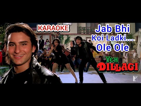 OLE OLE | ABHIJEET KARAOKE ORIGINAL MASTERED TRACK | SCROLLING LYRICS YEH DILLAGI 1994 SAIF ALI KHAN