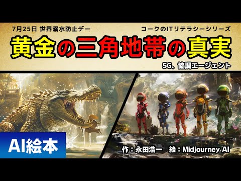 【絵本】黄金の三角地帯の真実（5G、協調エージェント）【読み聞かせ】【コークのITリテラシー絵本シリーズ】