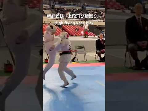 新・必殺技『上段飛び膝蹴り』実践導入🥋the new special move "Upper flying knee kick"