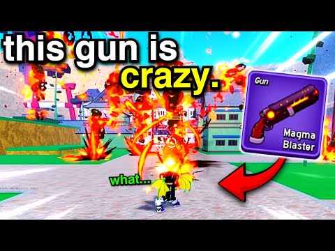 The NEW Magma Blaster Is The MOST INSANE Gun In Blox Fruits...