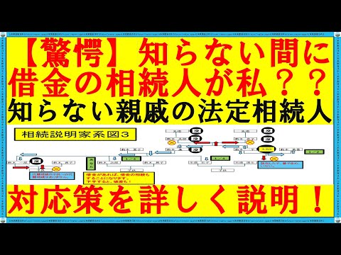 【知らないと後悔する！】付き合いのない親戚の相続人が私？　それも借金の相続！？　対応は３か月以内の『相続放棄』　　３か月以内の法的解釈徹底解説！ 【破産しないために必見！】 #相続放棄 #借金