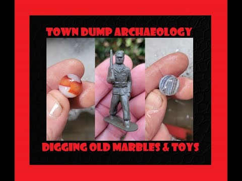 Town Dump Archaeology - Digging Vintage Marbles & Toys - Antiques - Bottle Digging - Christmas 2024