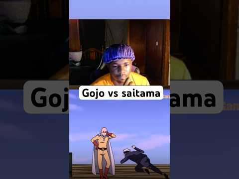 Gojo vs saitama #explore #gojosatoru #gojo #anime #onepunchman #reaction #jujutsukaisen #saitama