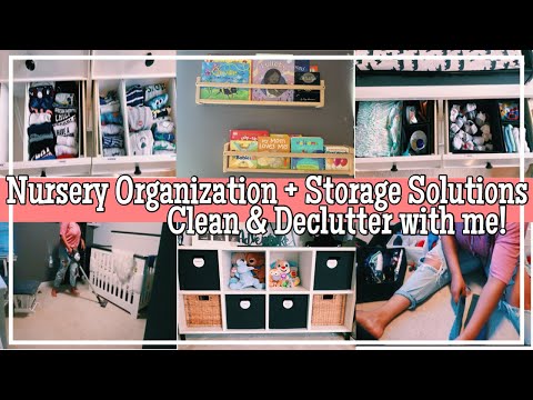 NURSERY ORGANIZATION IDEAS | CLEAN,DECLUTTER & ORGANIZE WITH + STORAGE SOLUTIONS| MIKA MARIE