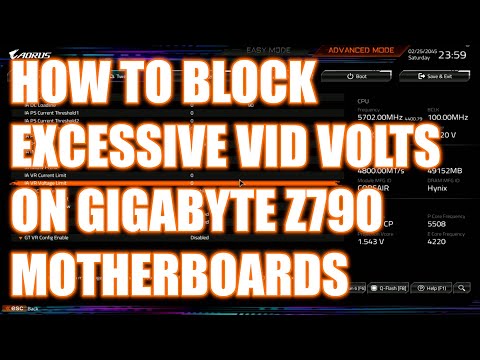 One setting to limit max core voltage on Gigabyte Z790/Z690 motherboards.