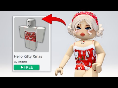 0 ROBUX HELLO KITTY CHRISTMAS OUTFIT 🤩🥰