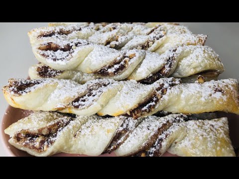 Nutella Twist | Quick & Easy recipe ready in 15 minutes | 坚果巧克力棒，香甜可口，聚会必备甜品，快速+零失败