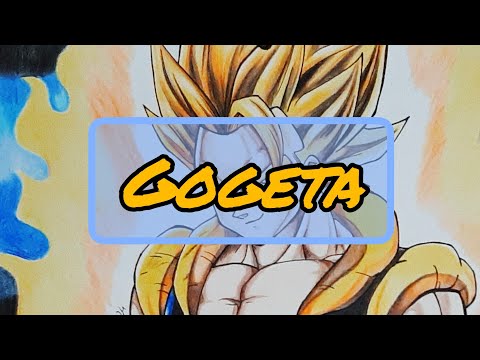 Dibujé a Gogeta SSJ By Luna Benitez