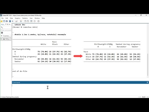 Tables Builder in Stata, part 3: How to transpose or split a table