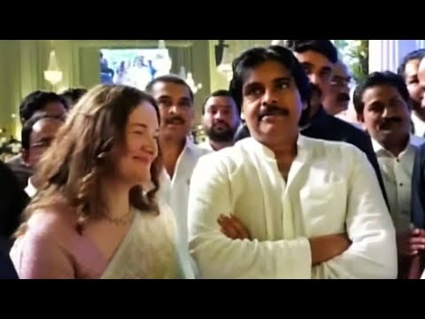 Deputy CM Pawan Kalyan With Wife Anna Lezhneva Visuals | BIG - C Balu Chowdary Daughter Engagement