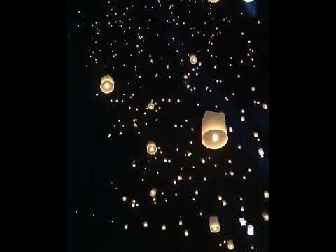 beautiful night light baloons with relaxing sound #viral #youtubeshorts #light #hope