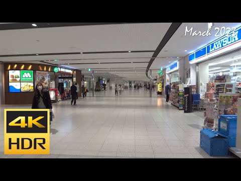 [4K HDR] 新千歳空港 1FB1Fを散策 / Strolling around New Chitose Airport 1FB1F (Hokkaido, Japan)