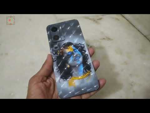 Best  Back Skin Printing On Mobile Phone !! Trending Print Dizaine Mobile Back Lamination