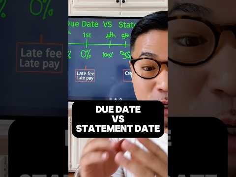 Due Date VS Statement Date #shortsviral #duedate #creditutilization #creditcard #financetips