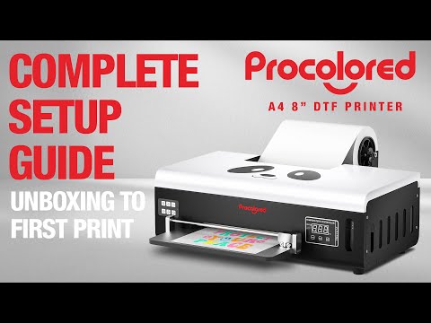 How To Setup Procolored A4 Desktop DTF Printer