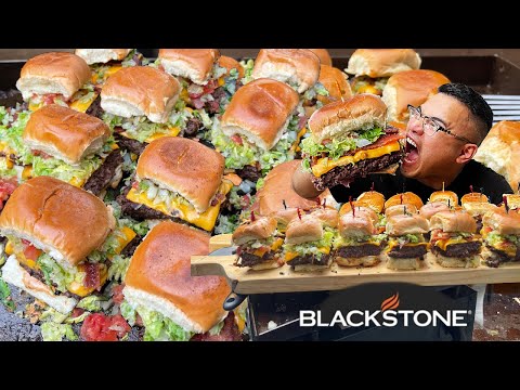 BURGER SLIDERS On The BLACKSTONE