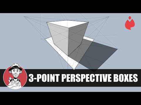 Tutorial - 3-Point perspective boxes with a cast shadow in Magma