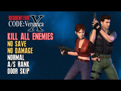 [Resident Evil - CODE: Veronica X] Kill All Enemies, Normal, No Save No Damage, A/S Rank, Door Skip