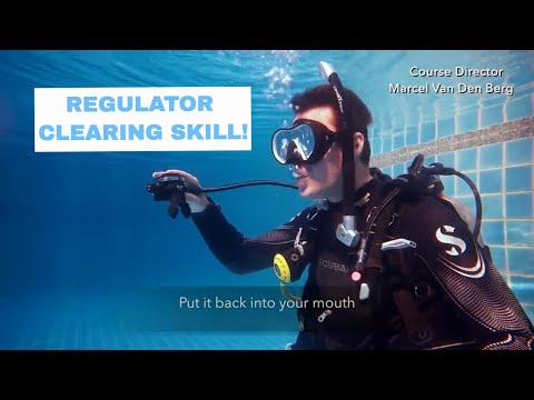 Scuba Diving Regulator Clearing Two Methods - PADI Open Water Diver Course • Scuba Diving Tips