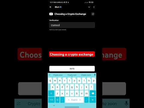 Choosing a crypto exchange Blum code
