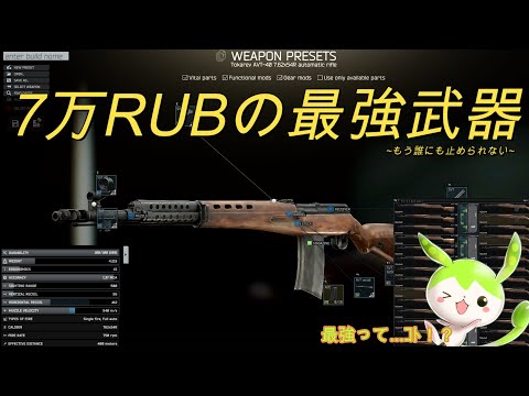 【タルコフ】最強金策武器を握るずんだもんの実況/AVT-40＆BT