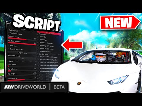 Roblox Drive World Script GUI Hack | INF MONEY + 1M CASH PER HOUR AUTO FARM! *PASTEBIN 2024*