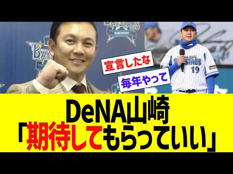 DeNA山崎「期待してもらっていい」