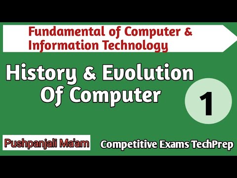 Lec -1 History and Evolution of Computer in FCIT in Hindi