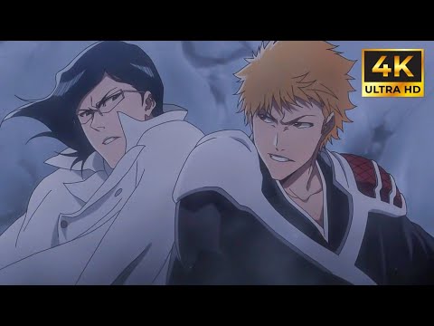 Ichigo Kurosaki vs Uryu Ishida Fight 4K (English Sub) - BLEACH Thousand-Year Blood War Part 3