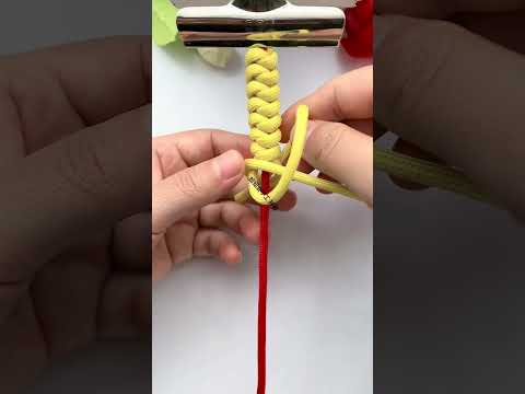 The beginning and end of the bracelet, the commonly used knots, the sharing of rope braiding ski