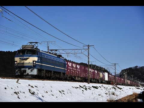 雪の湖東平野を行く貨物列車たち　～2017 睦月 如月～