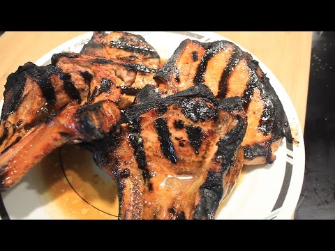 Marinated Flame Grilled Pork Chops ~ Easy 3 Ingredients