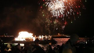 海上運行と花火で青森ねぶたが閉幕