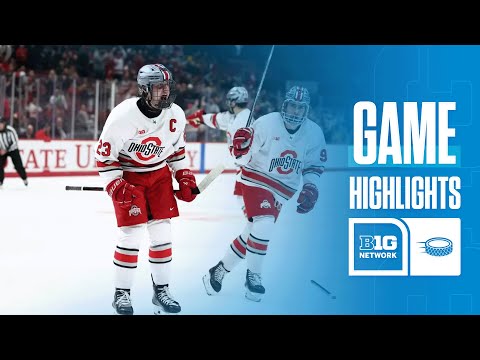 Notre Dame at Ohio State | Highlights | Big Ten Hockey | 12/14/2024