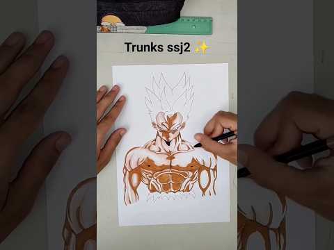 Drawing Trunks ssj2 #drawing #trunks #trunksdelfuturo #dragonballdeliverance #dragonballsuper #asmr