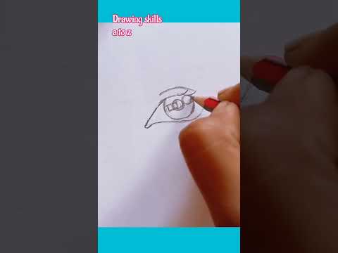 very easy eye drawing || how to draw an eye #shorts #viral