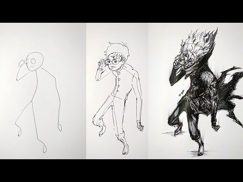 How to Draw Okarun easy | Dandadan | StickMan drawing |