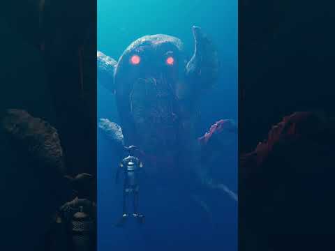 Giant creature under the ocean  #shorts  #creature #thalassophobia