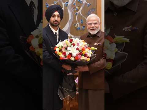 Diljit Dosanjh meets PM Modi #pmmodi #diljitdosanjh #narendramodi