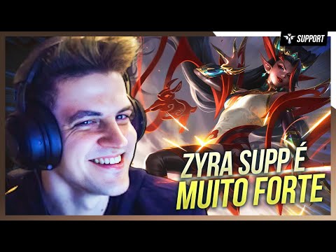 O dano da ZYRA SUPORTE de ELETROCUTAR é muito subestimado!🌹