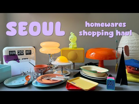 SEOUL HAUL | everything we bought in SEOUL 🇰🇷 首爾購物分享 (home decor pick ups) | seoul trip