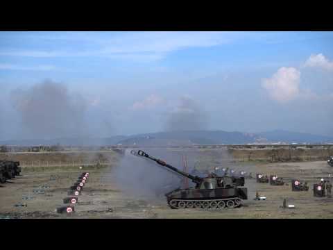 2015.08.11 58砲指部重砲保養射擊３（M109）